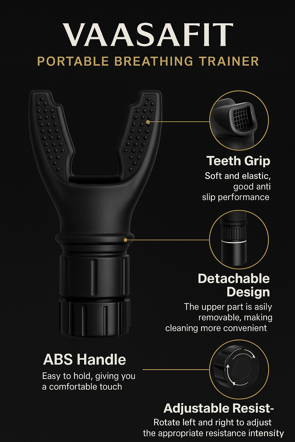VAASAFIT Portable Breathing Trainer